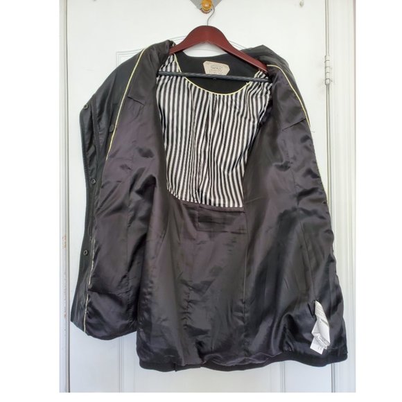 ZARA Black Faux Leather Accent Combination Coat - Picture 4 of 13